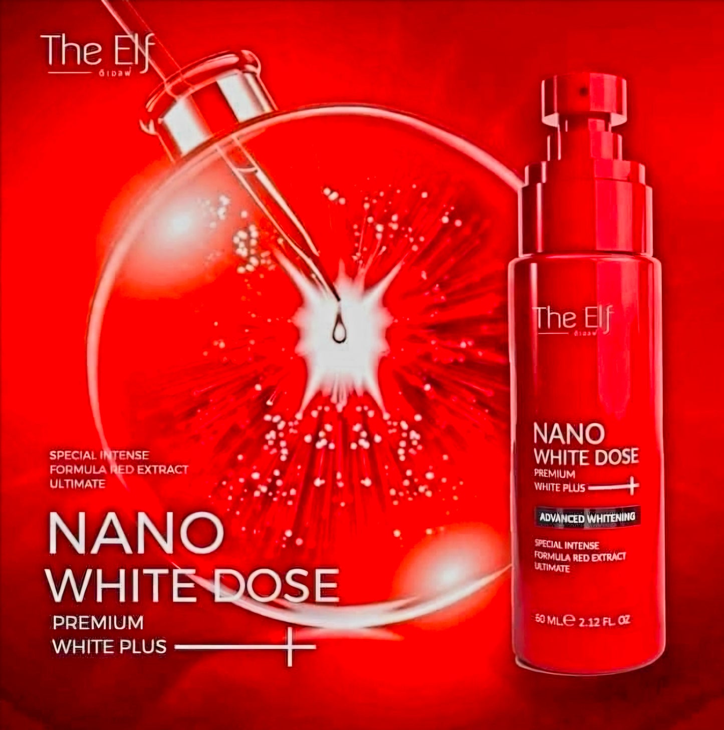The Elf NANO WHITE DOSE Premium White Plus+ Serum 60ml