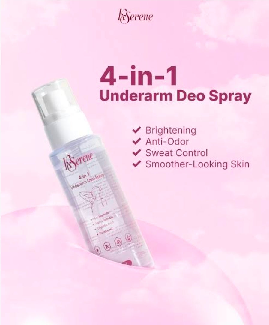 KSERENE 4-IN-1 UNDERARM DEO SPRAY 60ML