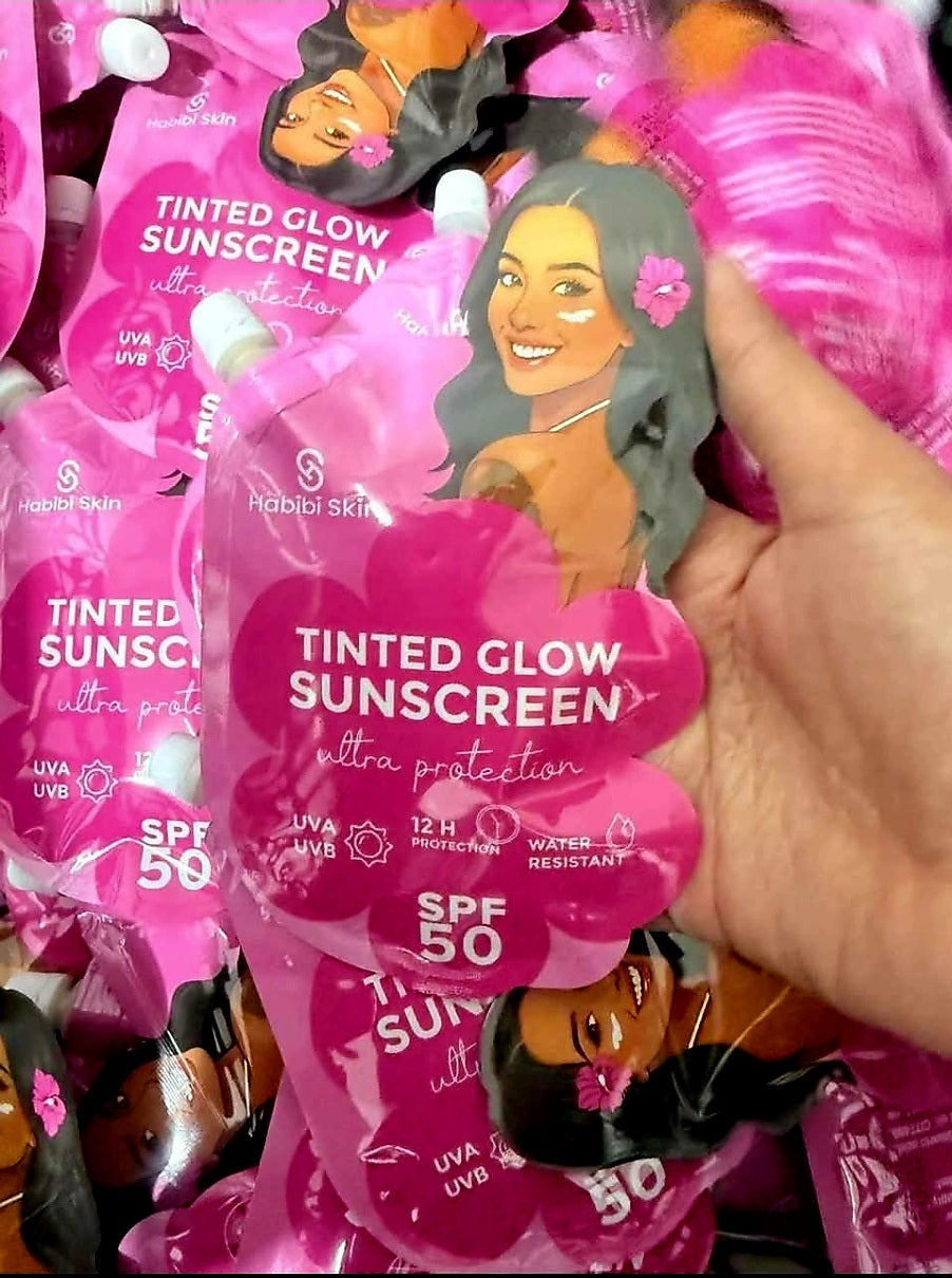 Habibi Skin TINTED GLOW SUNSCREEN UVA/UVB SPF50 50ml Resealable Cap