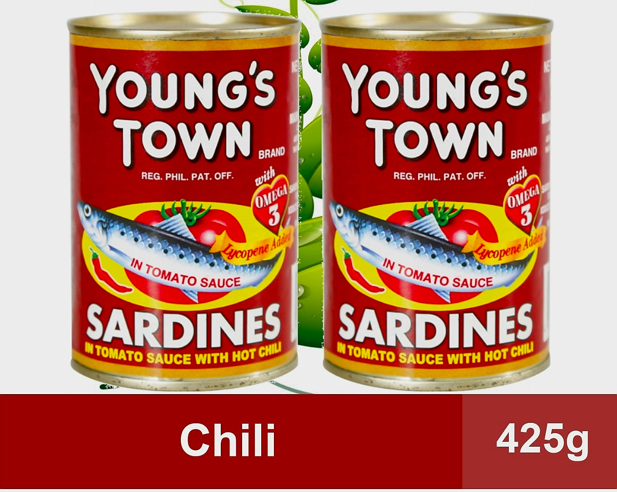 YOUNG'S TOWN SARDINES IN TOMATO SAUCE WITH CHILI 425G (LARGE)