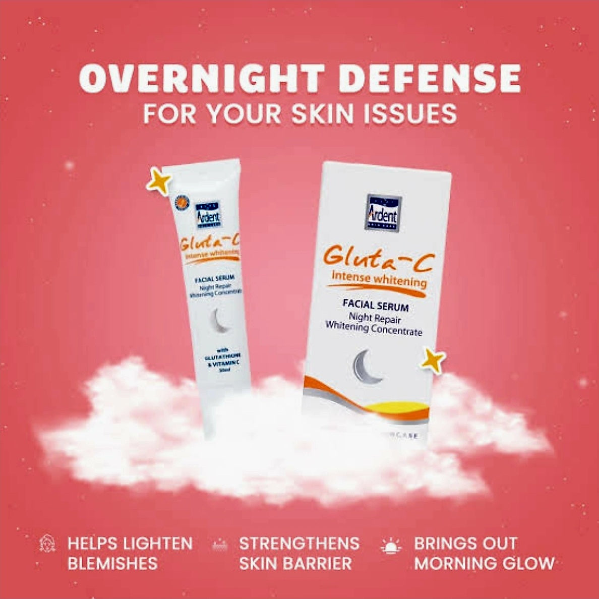 GLUTA-C Intense Whitening FACIAL SERUM NIGHT REPAIR 30ml