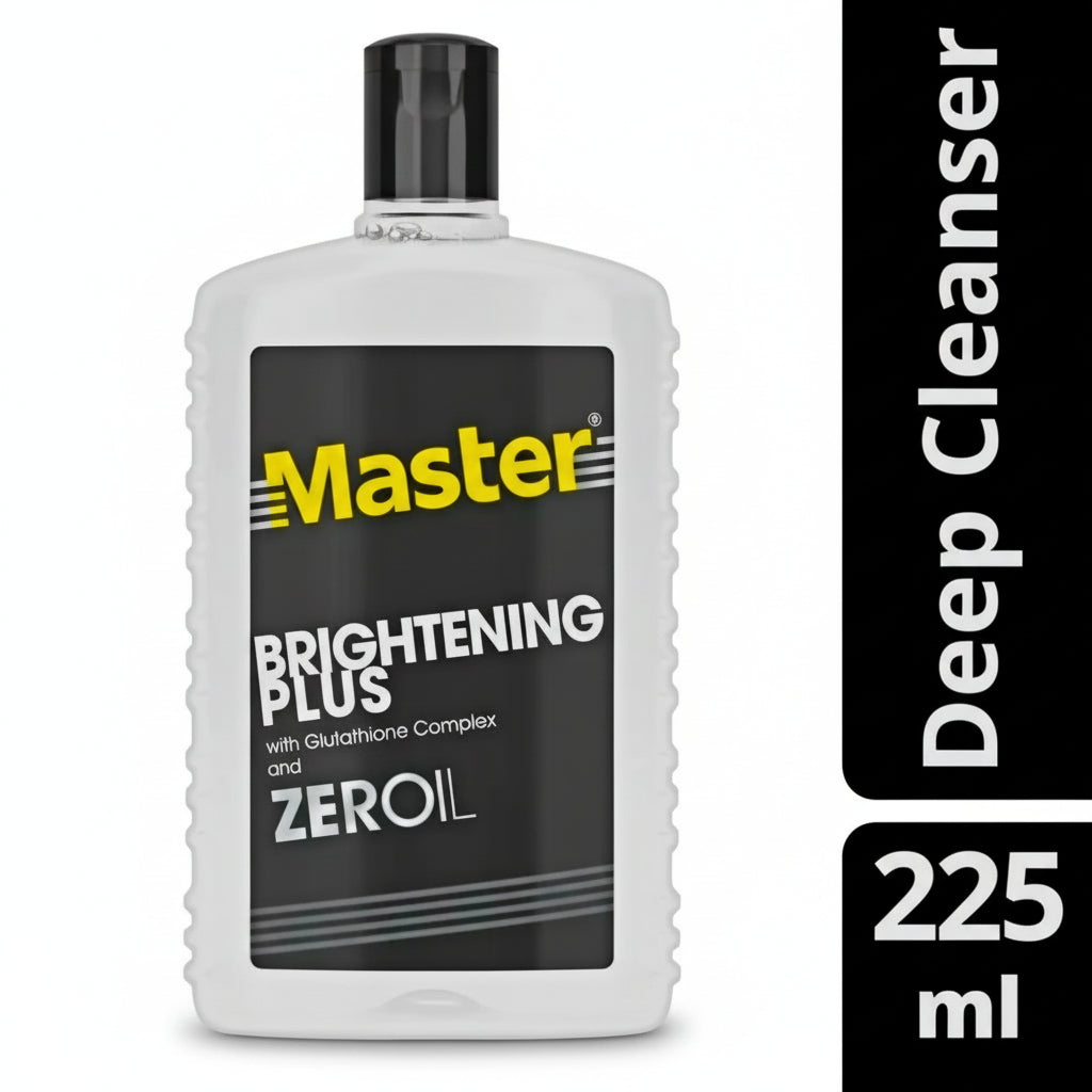 Master WHITENING PLUS with Glutathione Complex & ZEROIL Deep Cleanser 225ml