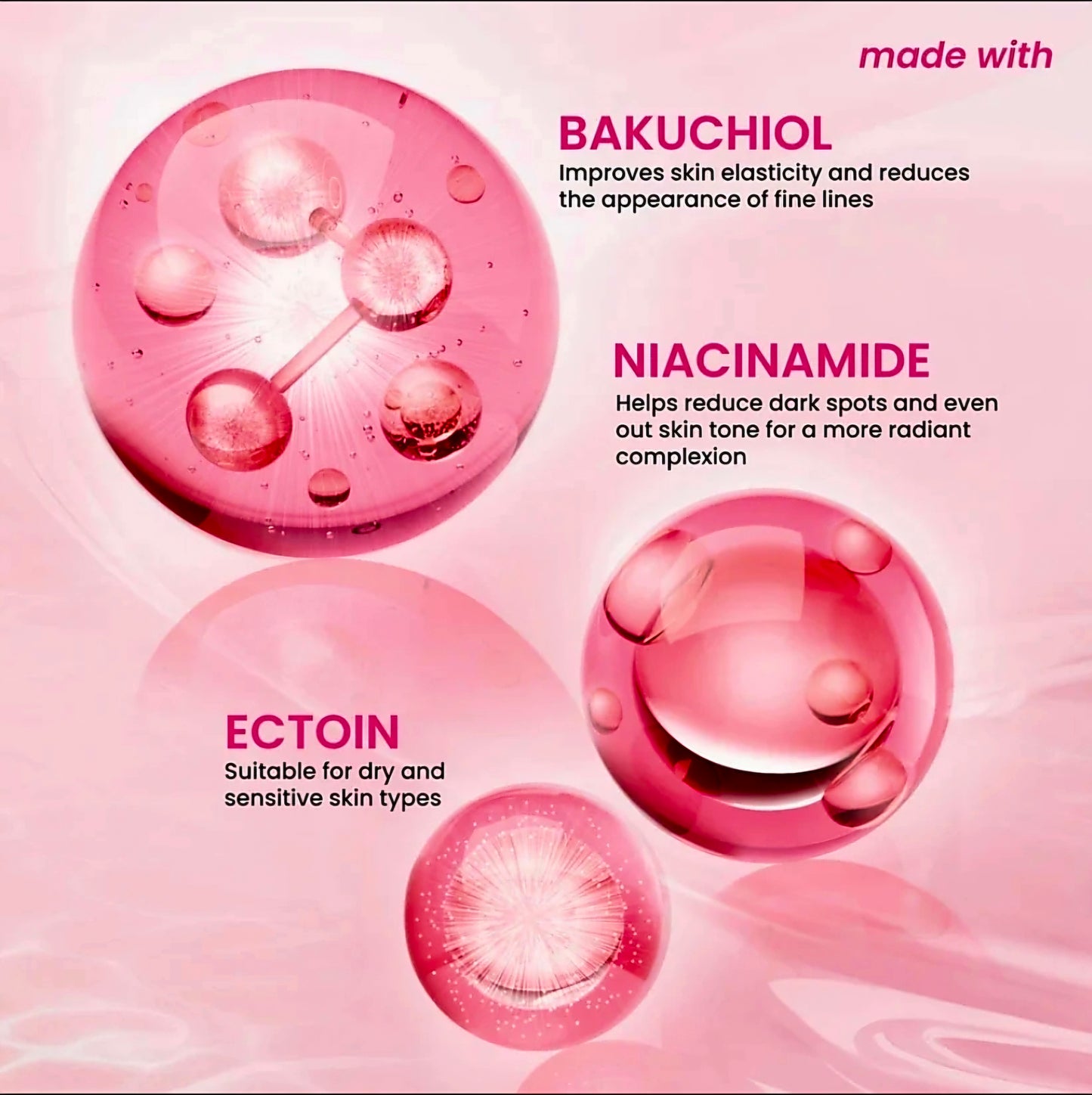 Luxe Organix BAKUCHIOL + NIACINAMIDE NANO-COMPLEX Renew & Iluminate Whitening Serum Lotion 200ml