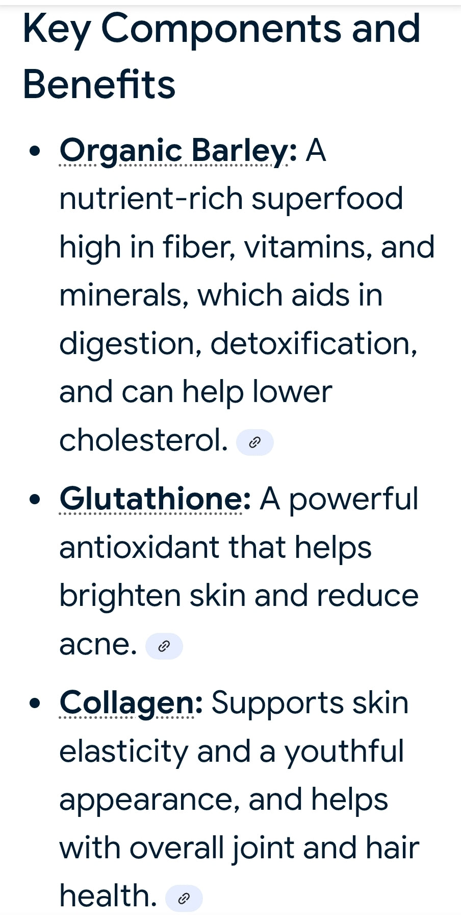 FITGUM Organic Barley 50x Glutathione + Collagen 3g×15sachets (45g)