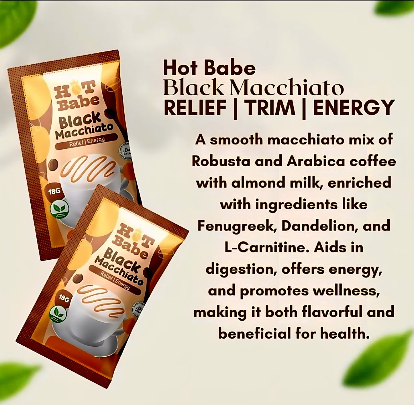 Hot Babe BLACK MACCHIATO 18g×10sachets