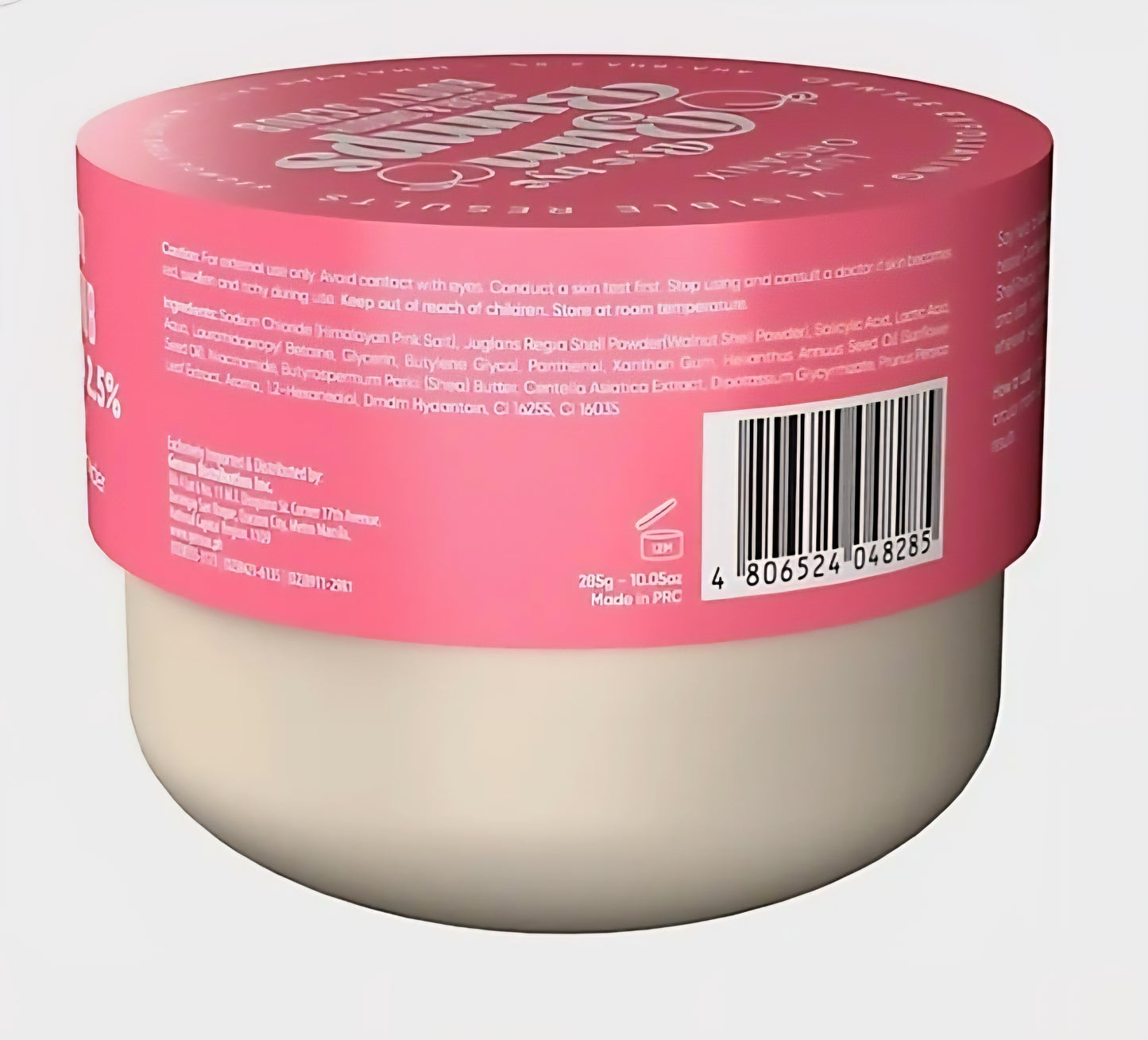 Luxe Organix BYE BYE BUM BUMPS Clear & Smooth BOOTY SCRUB 285g (PINK)