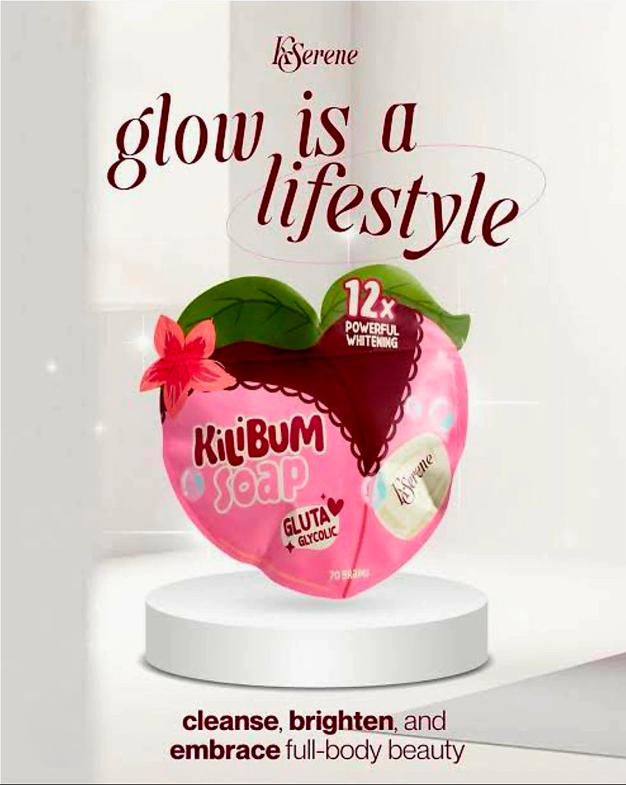 KSerene KILIBUM SOAP Gluta Glycolic 12x Powerful Whitening 70g×3pcs Pack