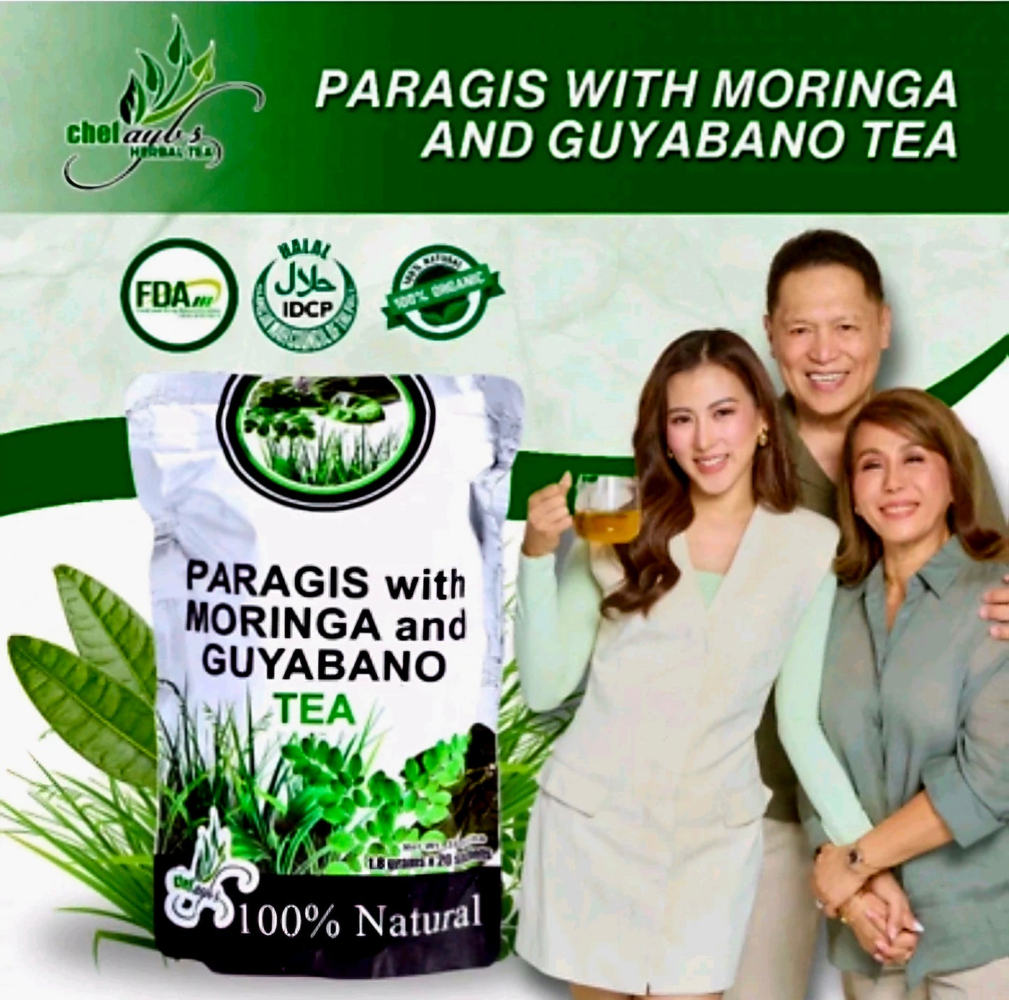 Chef Aybs PARAGIS with MORINGA & GUYABANO TEA 1.8g×20 Teabags