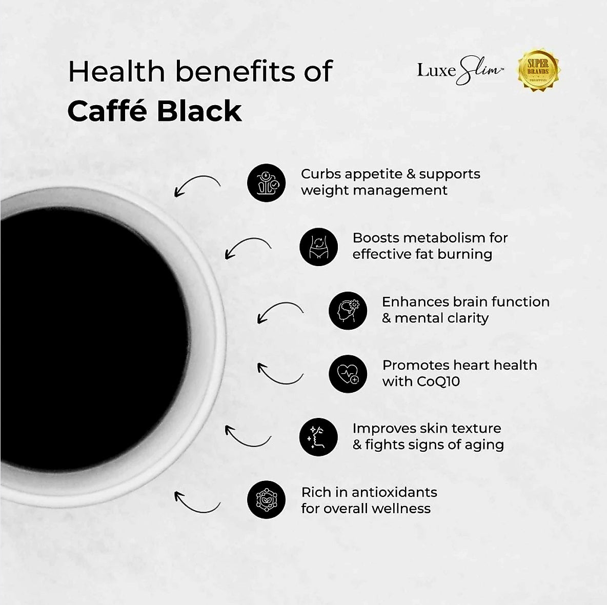Luxe Slim CAFFE BLACK 21g x 10 sachets