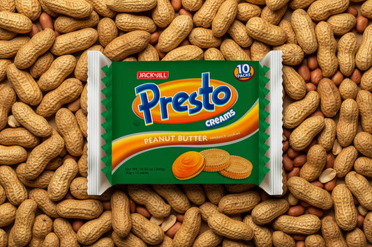 JACK&JILL PRESTO CREAMS PEANUT BUTTER SANDWICH COOKIES 30g×10