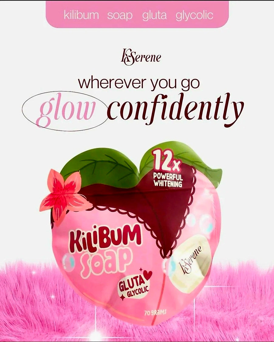 KSerene KILIBUM SOAP Gluta Glycolic 12x Powerful Whitening 70g×3pcs Pack