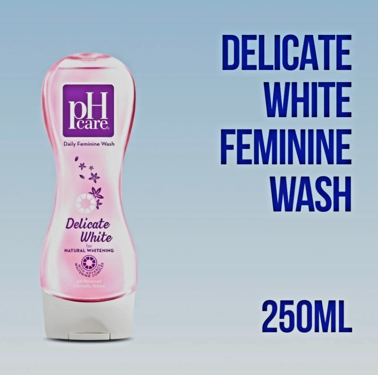 PH CARE Delicate White Daily Feminine Wash 250ml (LARGE)