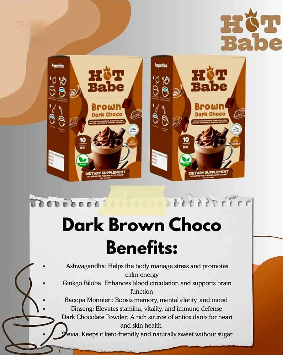 Hot Babe by Kiray Celis BROWN DARK CHOCO 18g×10sachets (BROWN SERIES)
