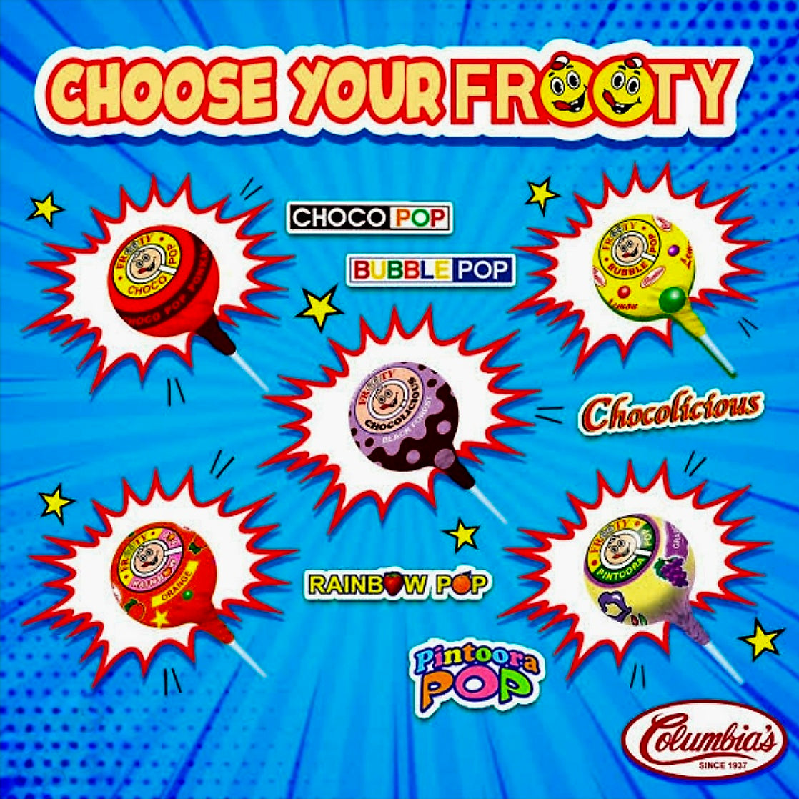 COLUMBIA FROOTY JUICY BUBBLE POP 28-PCS (07/01/28)