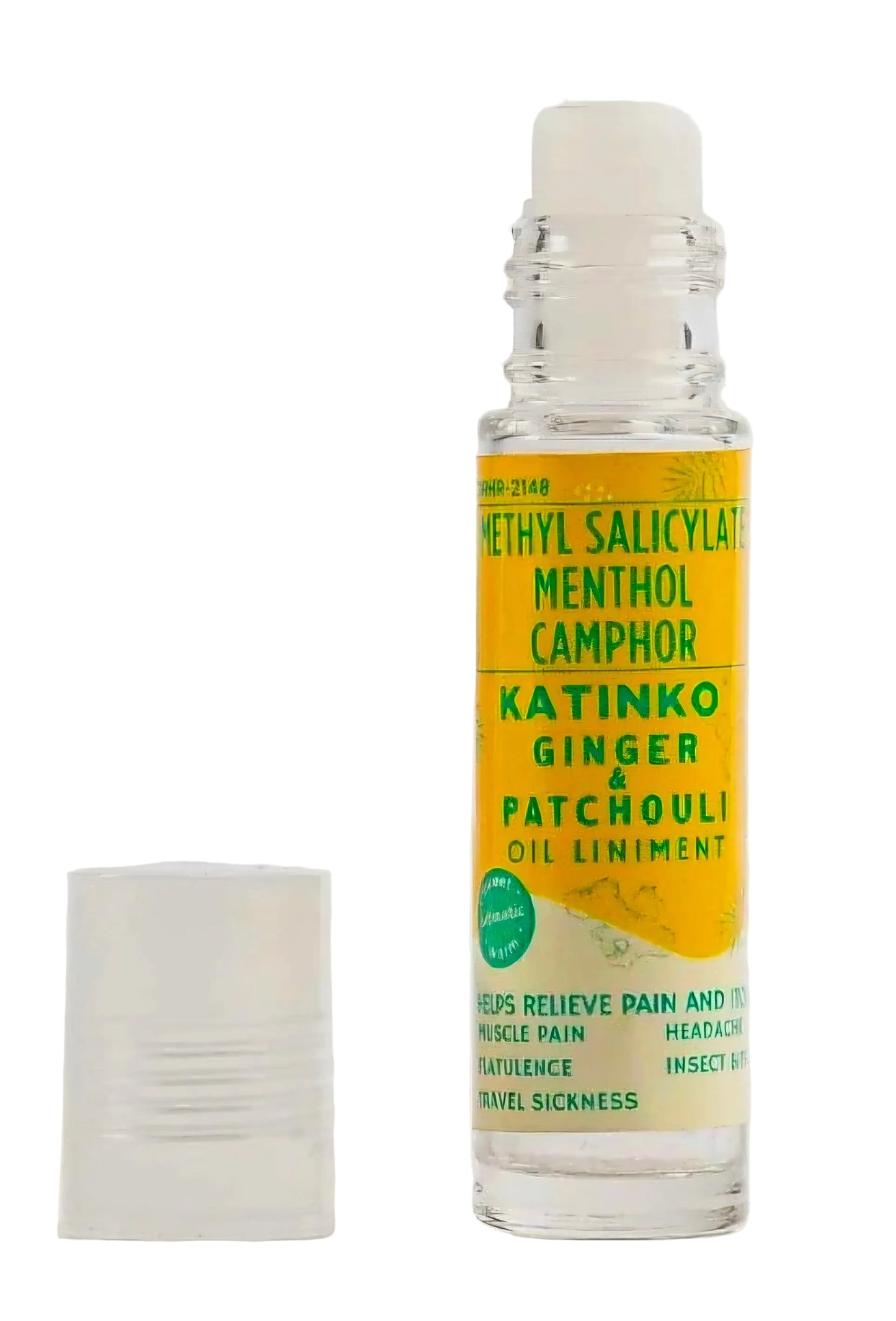 GINGER & PATCHOULI KATINKO Oil Liniment 10ml ROLLERBALL APPLICATOR