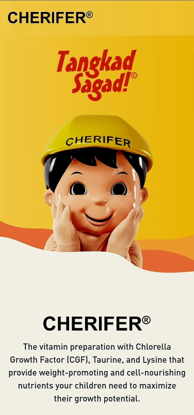 CHERIFER Syrup with Taurine & CGF Fortified with ZINC 240ml (For 7yrs-12yrs Old)