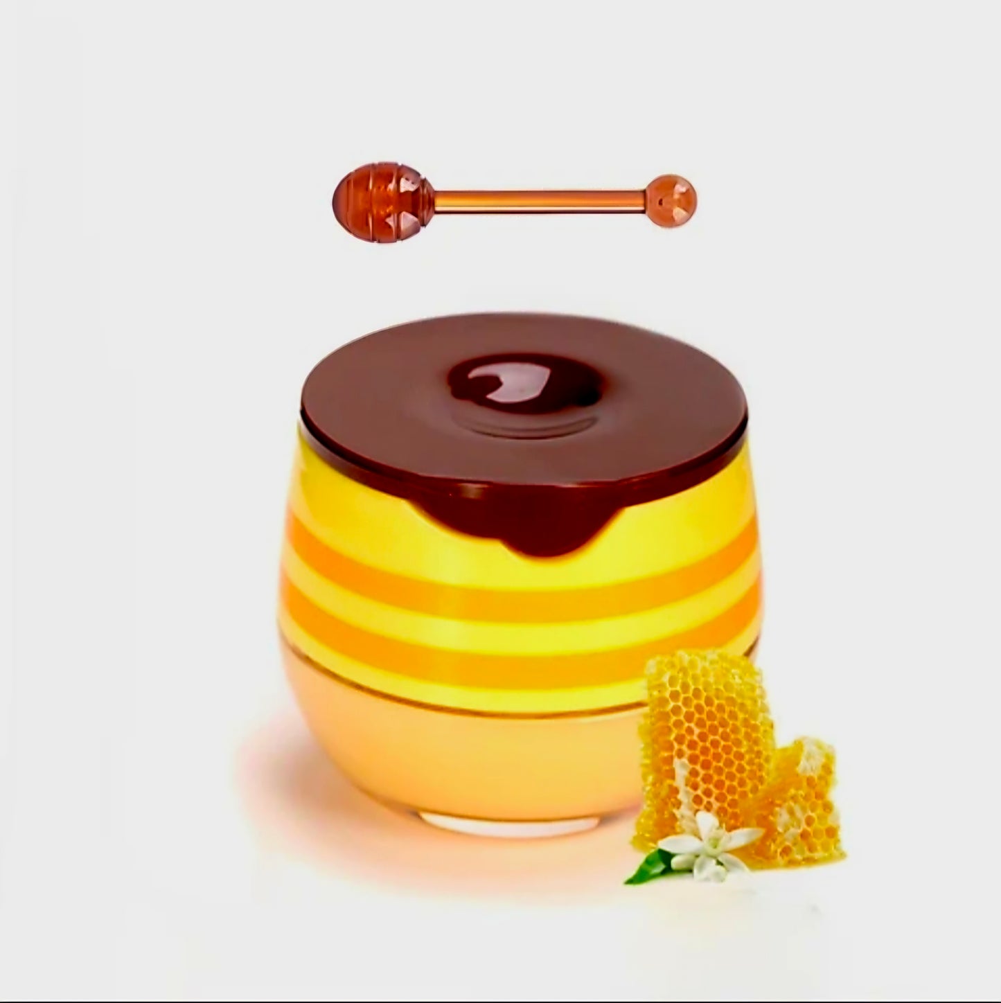 CC Glam & Beauty (CHERRY) Propolis Beewax LIP MASK in HONEYPOT with Hygienic Lip Applicator 5g