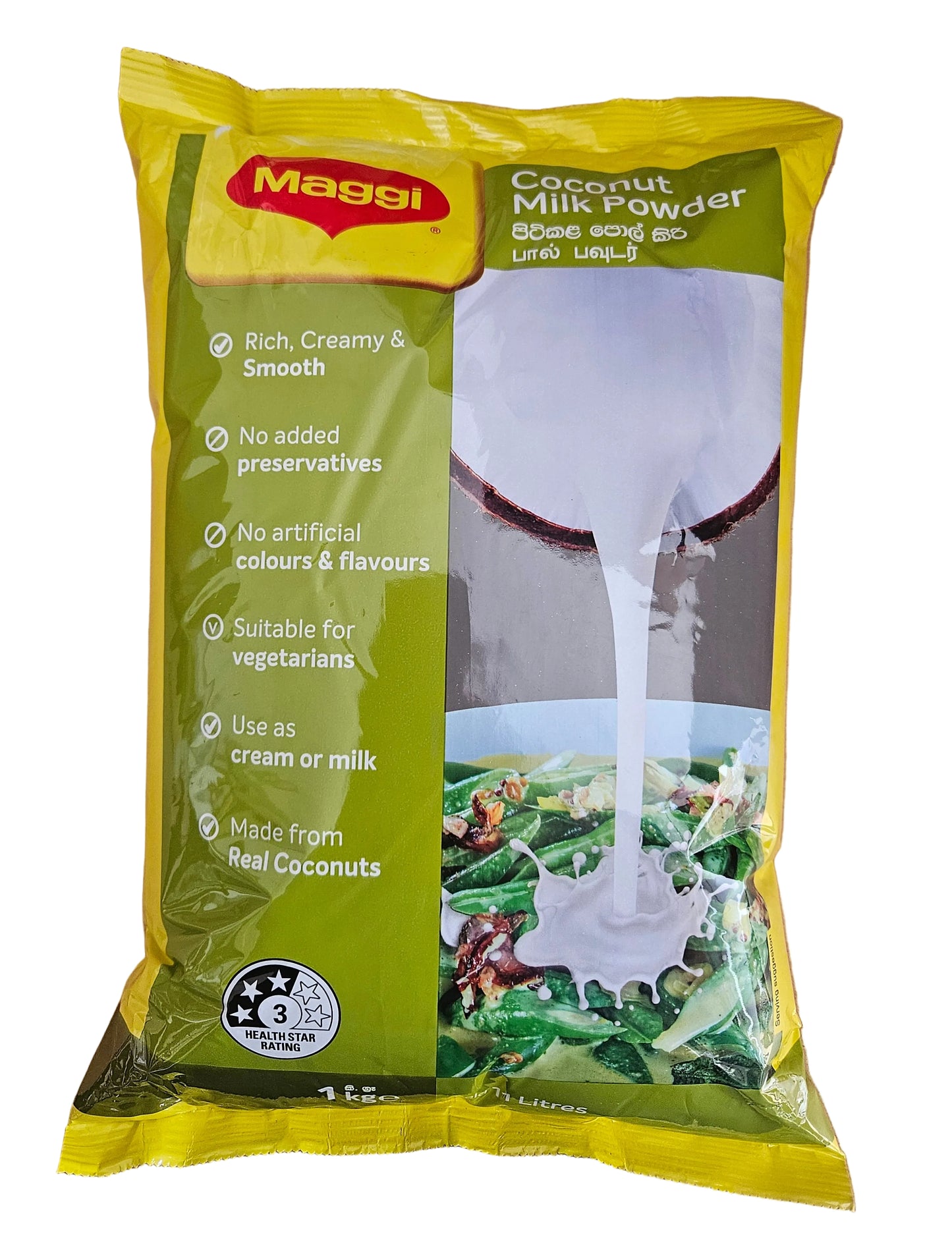 MAGGI COCONUT POWDER BULK 1-KILO BAG (04/07/27)