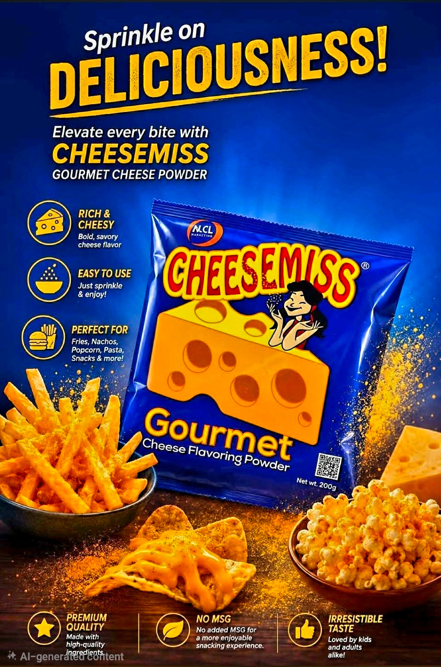 ALCL CHEESEMISS GOURMET CHEESE POWDER 200G