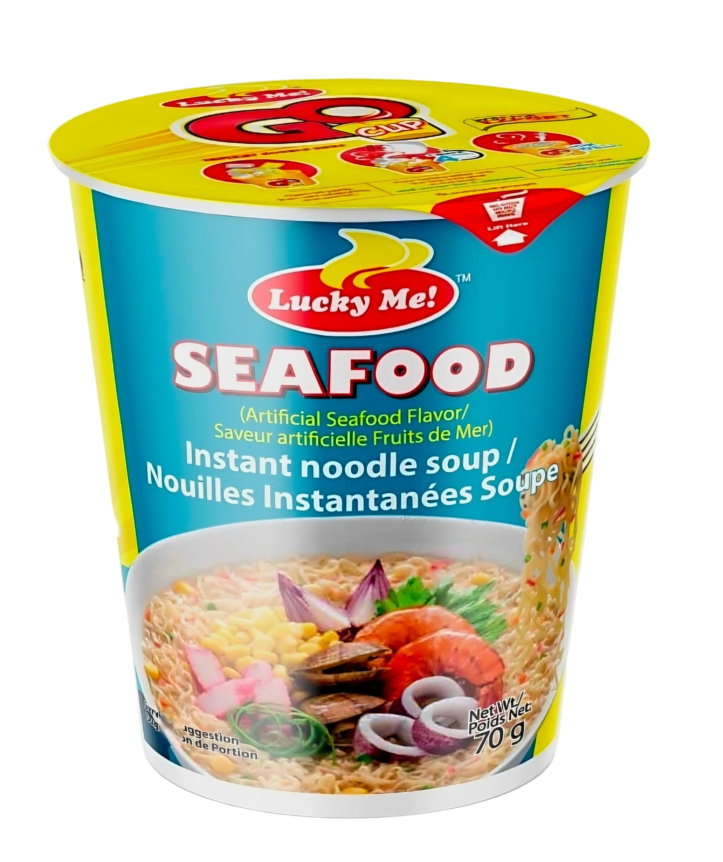 LUCKY ME SEAFOOD INSTANT CUP NOODLES 70G