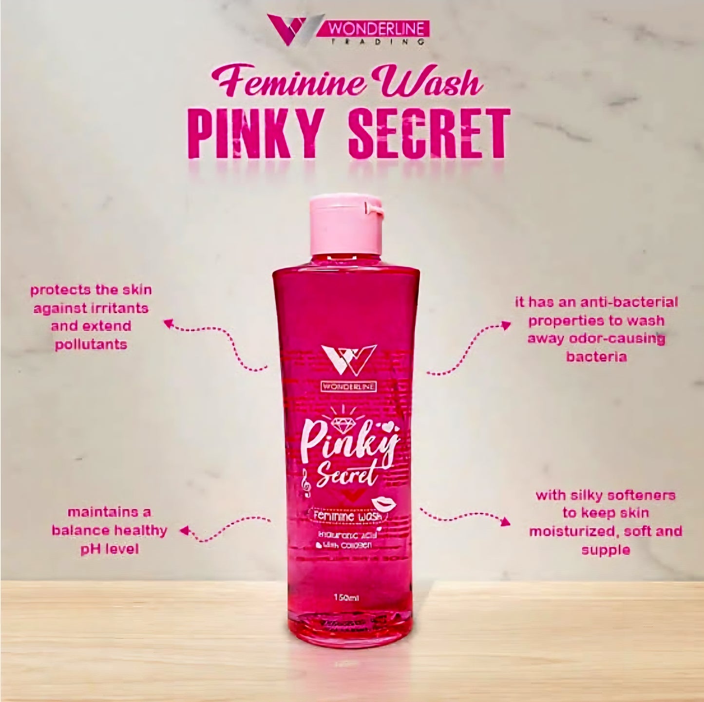 Wonderline PINKY SECRET Feminine Wash 150ml