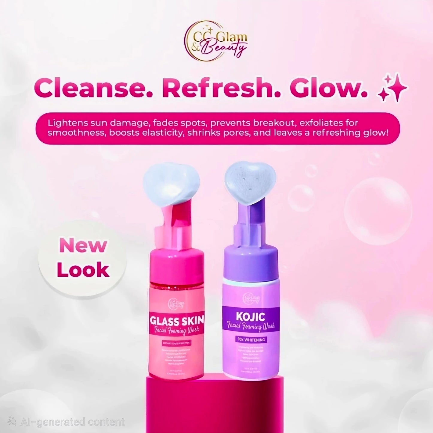 CC Glam & Beauty GLASS SKIN Facial Foaming Wash 100ml