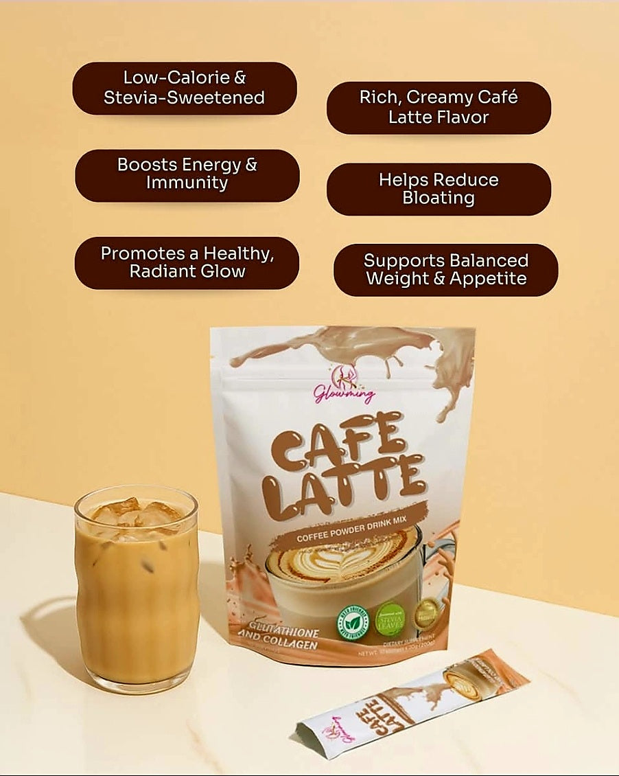 Glowming CAFE LATTE Collagen Glutathione Coffee 20g×10sachets