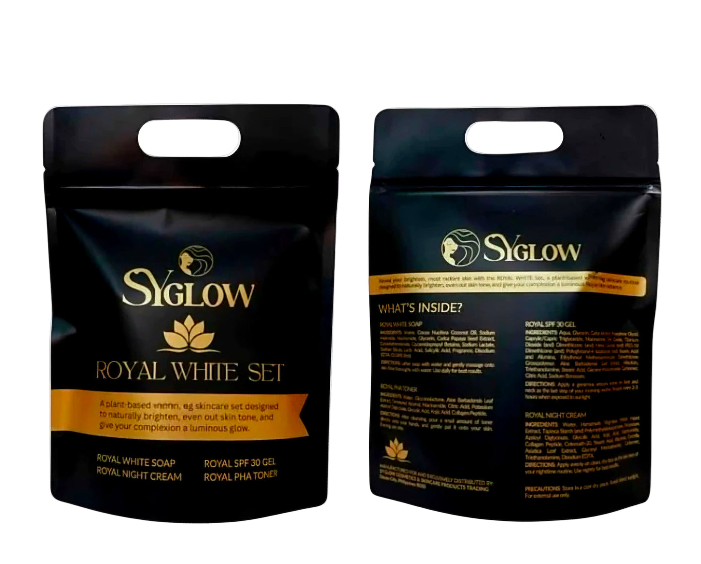 SY GLOW Royal White Set (Plant-based Facial Whitening Set)