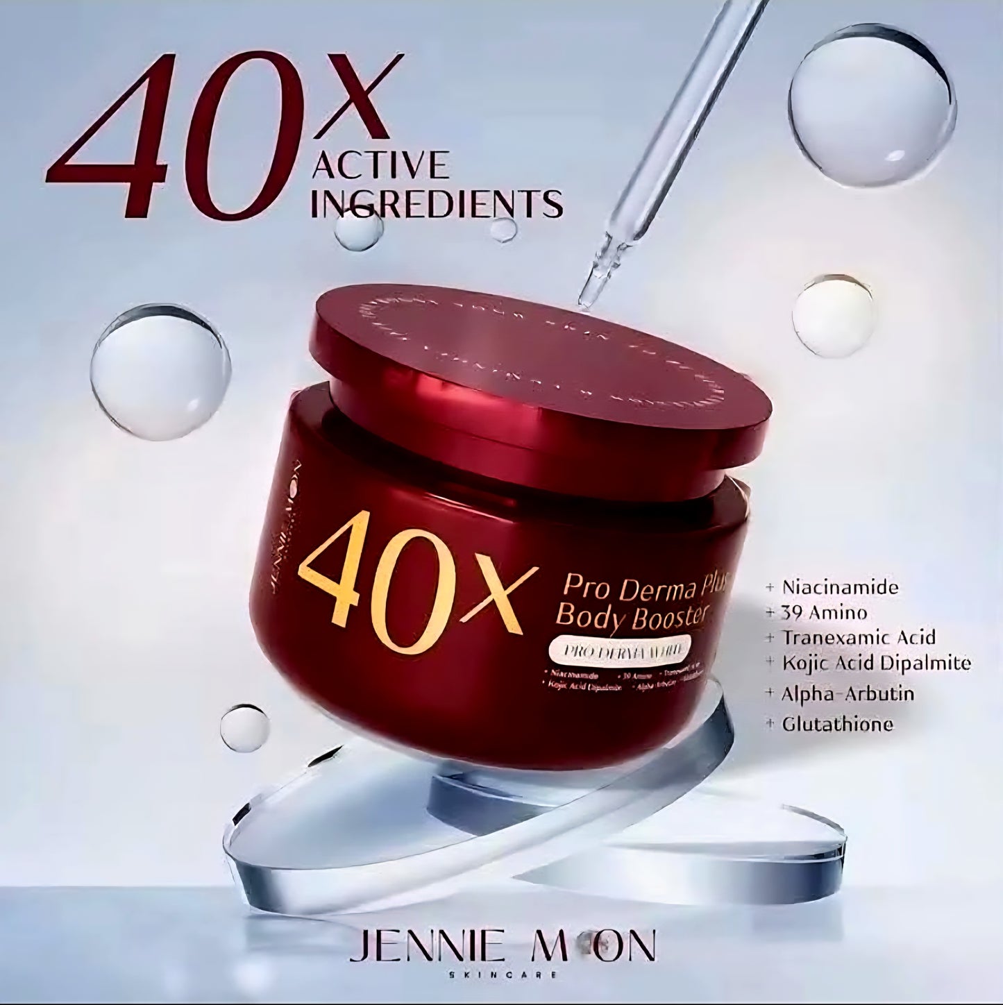JENNIE MOON 40X Pro Derma Plus Body Booster Pro Derma White 250g AUTHENTIC THAILAND