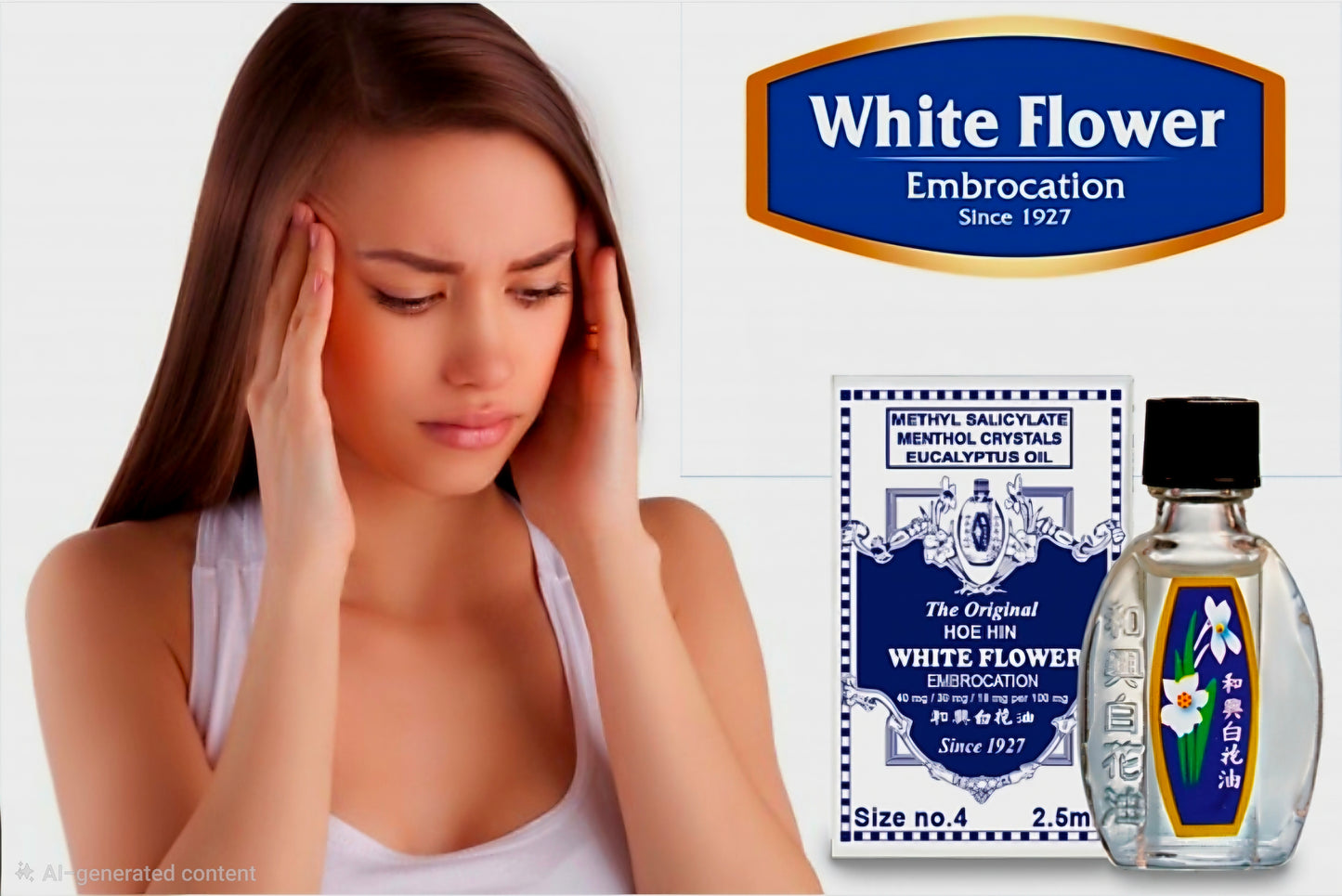 WHITE FLOWER Embrocation External Analgesic Balm Oil 2.5ml POCKETSIZE (NO.4)