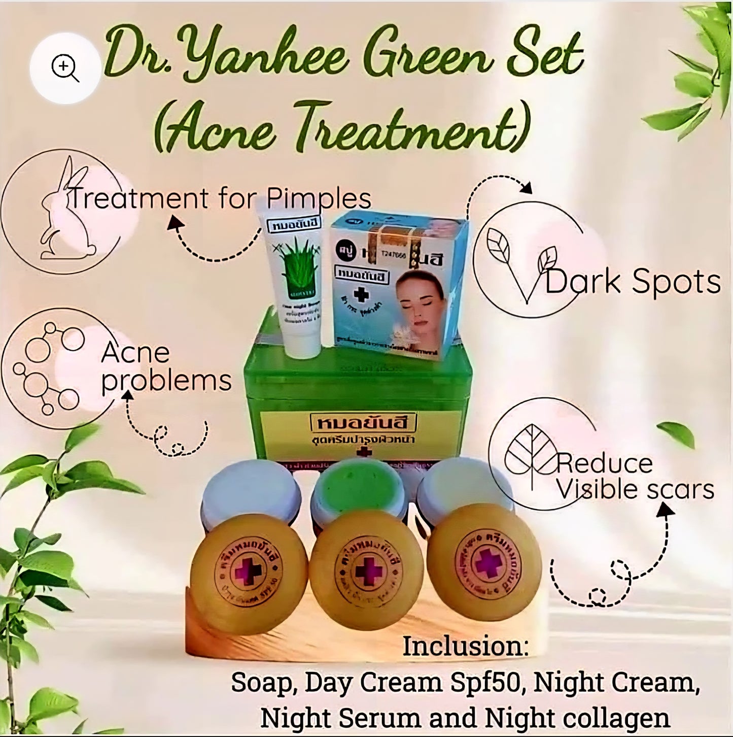 Dr.Yanhee ACNE & PIMPLE TREATMENT Set (GREEN)