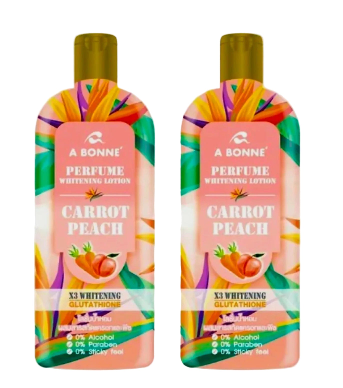 A BONNE' PERFUME WHITENING LOTION CARROT PEACH 300ML