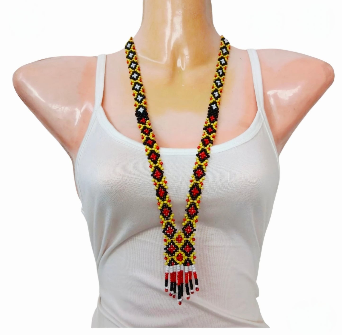 Elias J. TV "OUHAHAY" Inspired Ethnic Beaded Necklace