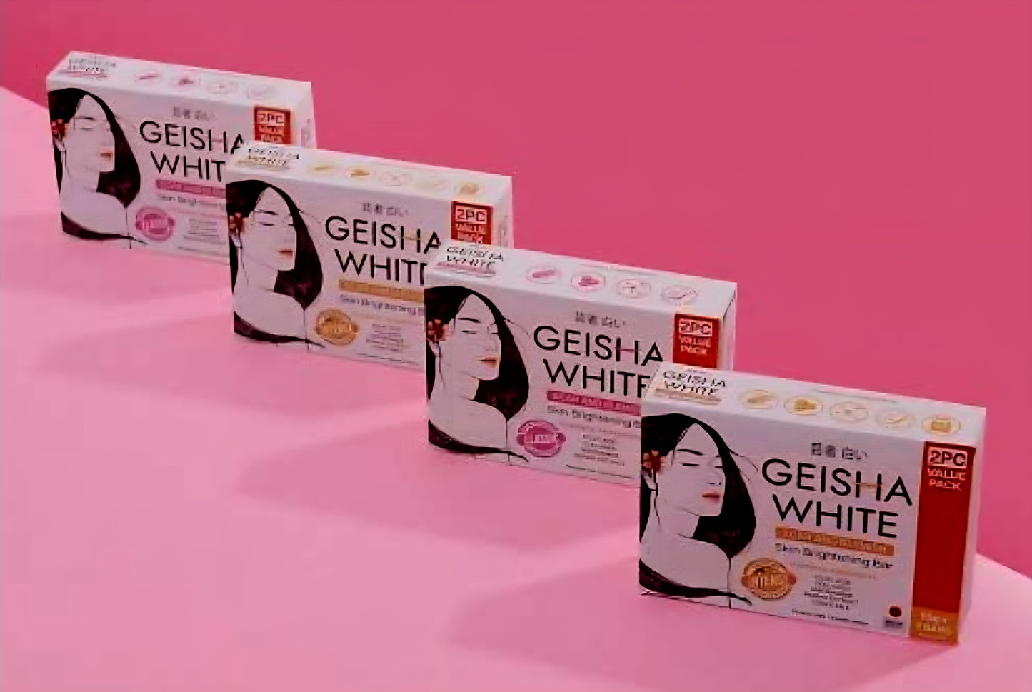 GEISHA WHITE CLASSIC Scar & Blemish Skin Brightening Bar TWINPACK 65g×2bars