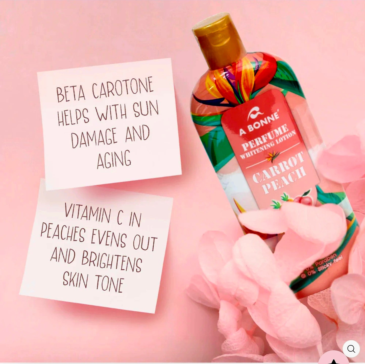 A BONNE' PERFUME WHITENING LOTION CARROT PEACH 300ML