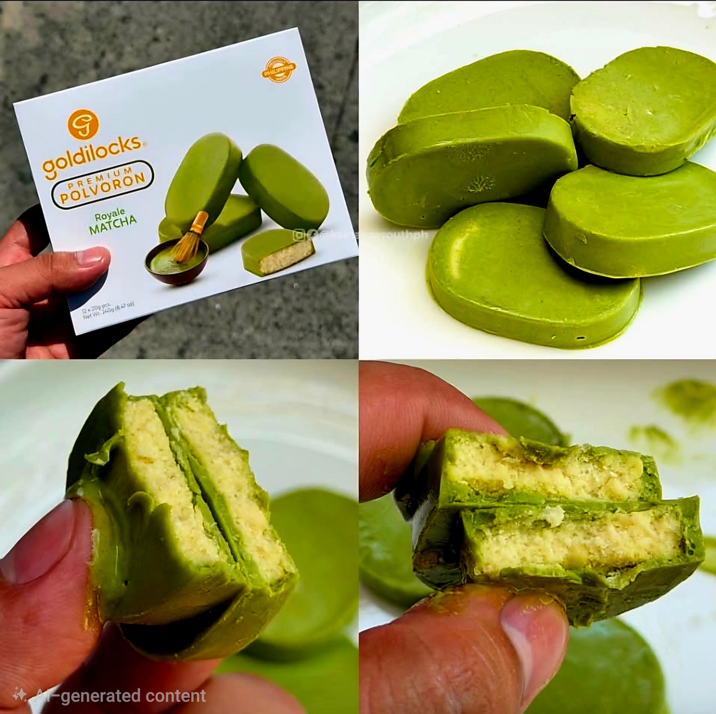 Goldilocks PREMIUM POLVORON ROYALE MATCHA 20g×12pcs