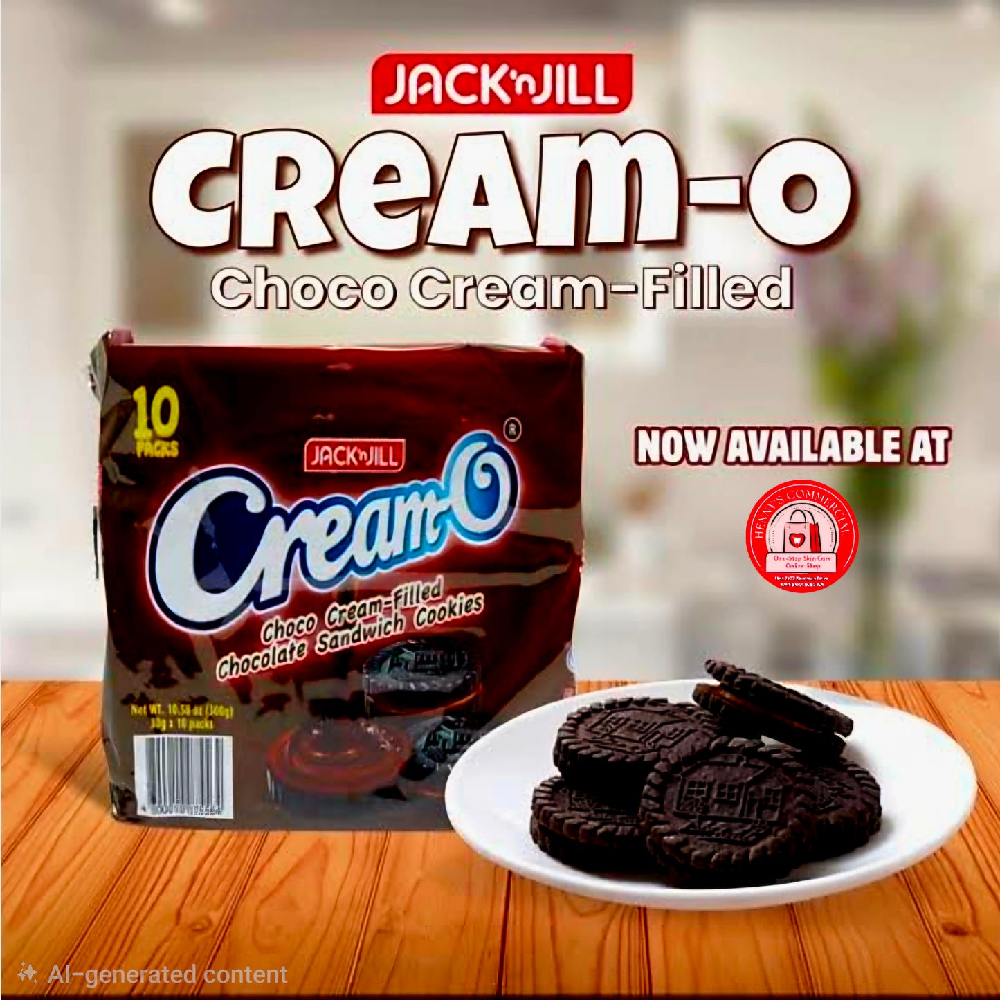 Jack & Jill CREAM-O Choco Fudge 30g×10-pcs Pack