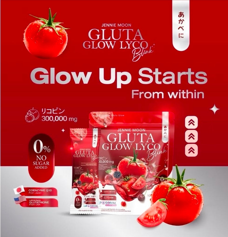 Jennie Moon GLUTA GLOW LYCO BLINK Collagen Beauty Drink 30-sachets