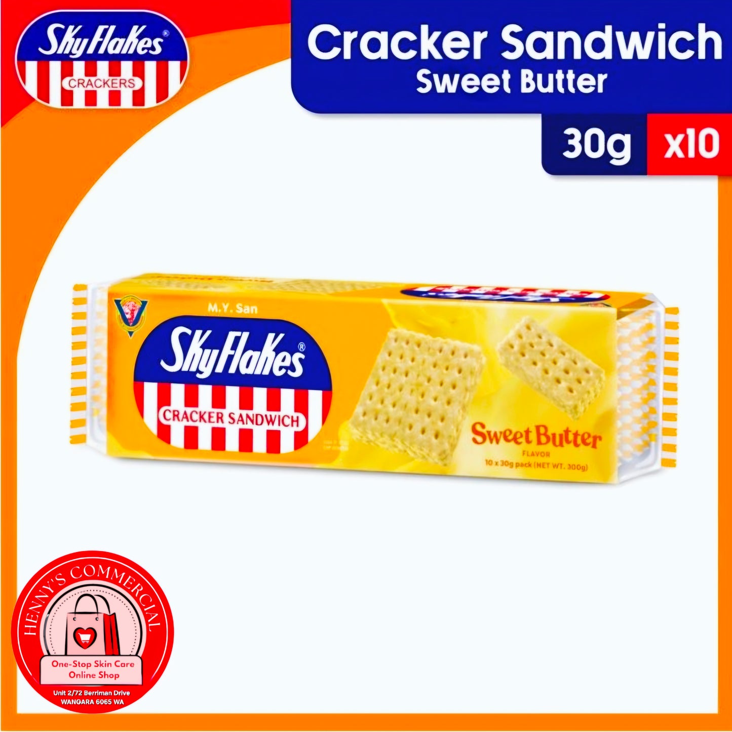 💲‼️EOFY-SALE‼️💲SKYFLAKES MANTIKILYA 30G×10