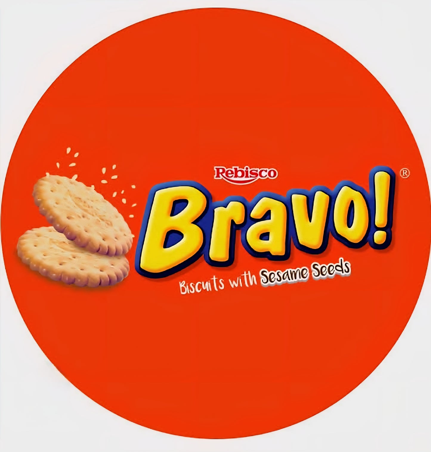 Rebisco BRAVO Sesame Biscuits 30g × 10pcs