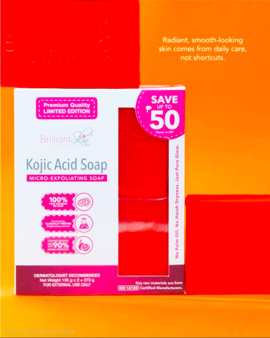 Brilliant Skin KOJIC ACID SOAP Twin-Pack 135g×2-pcs (LIMITED EDITION)