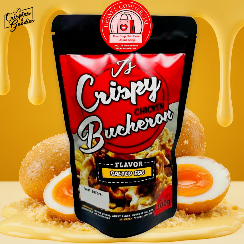 J'S CRISPY CHICKEN BUTCHERON SALTED EGG FLAVOR 100G