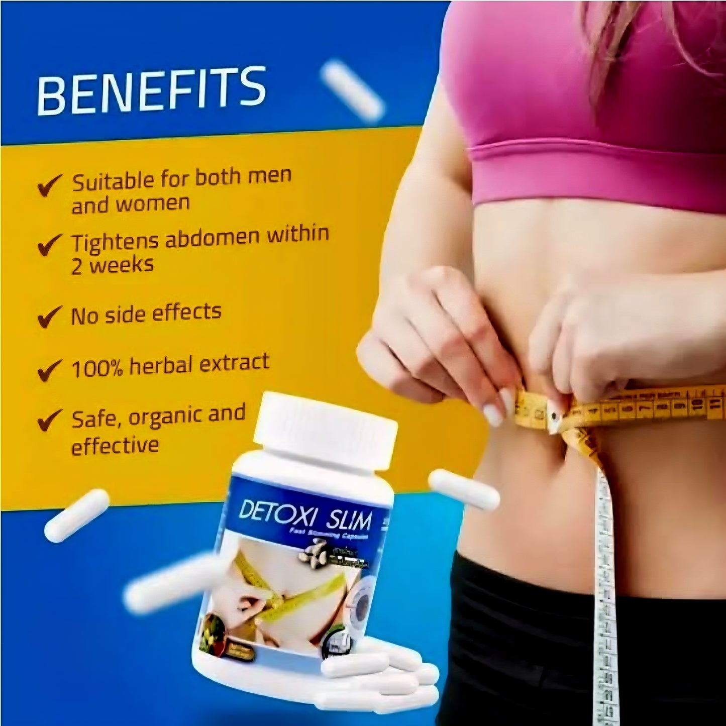 DETOXI SLIM Fast Slimming Capsules 30caps