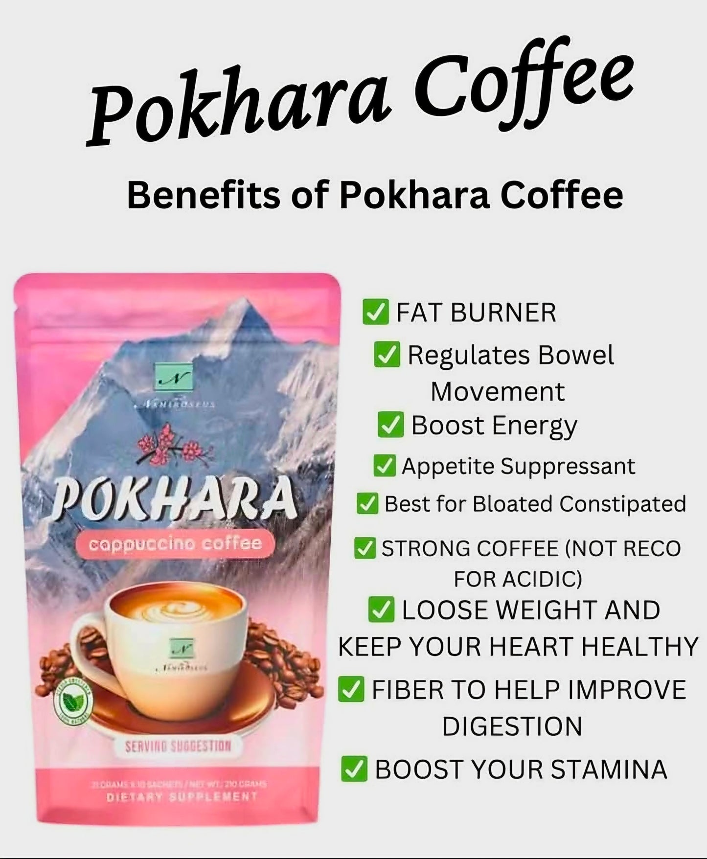 Namiroseus POKHARA Cappuccino Coffee 21g x 10-sachets