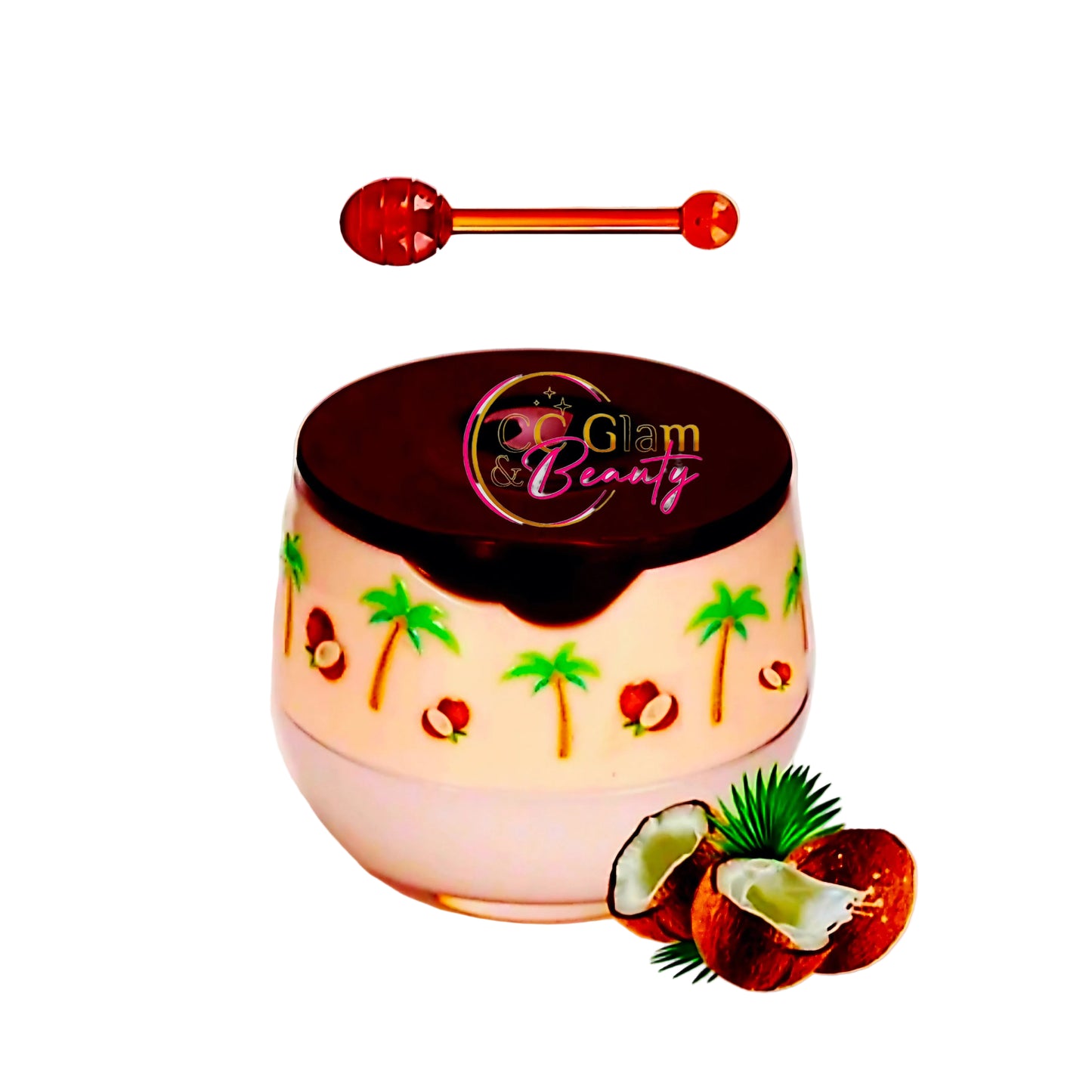 CC Glam & Beauty Propolis LIP MASK in HONEYPOT with Hygienic Lip Applicator 7g (COCONUT)