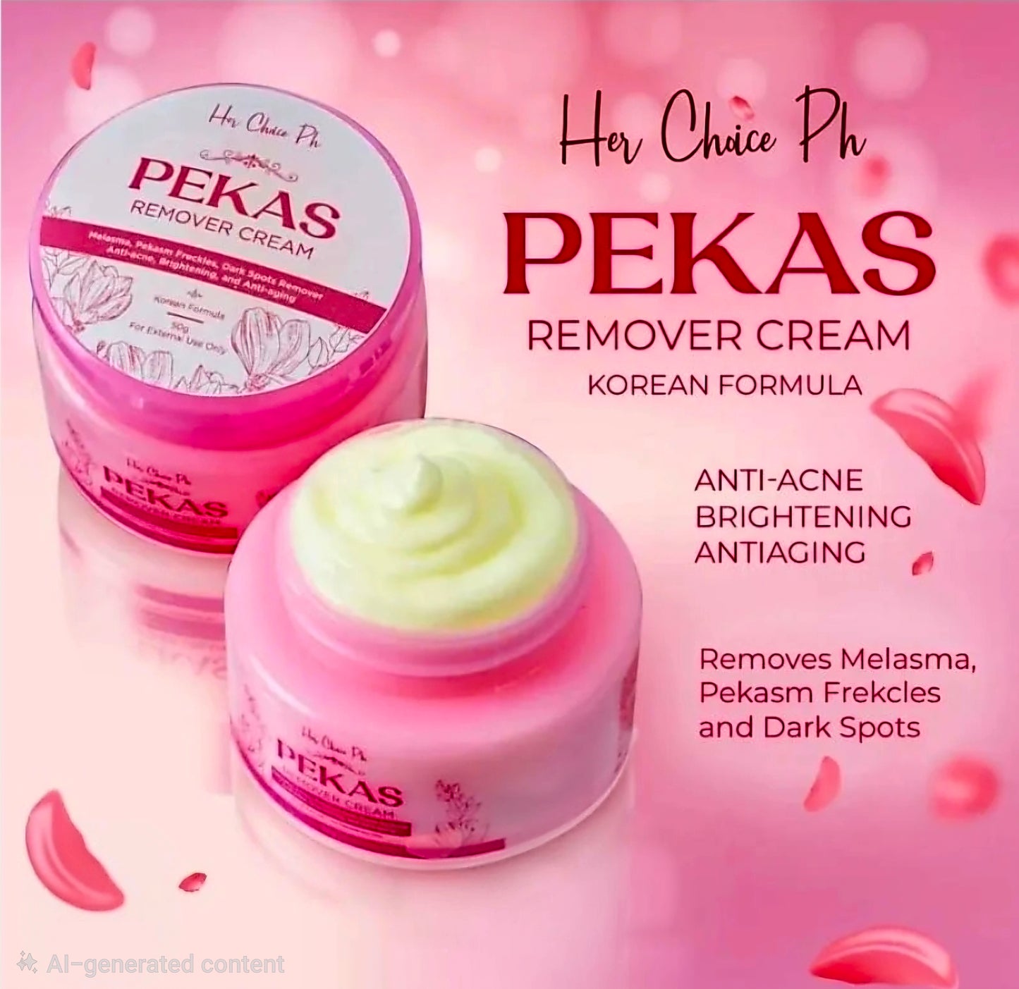 HER CHOICE PH Pekas Remover Cream 50g