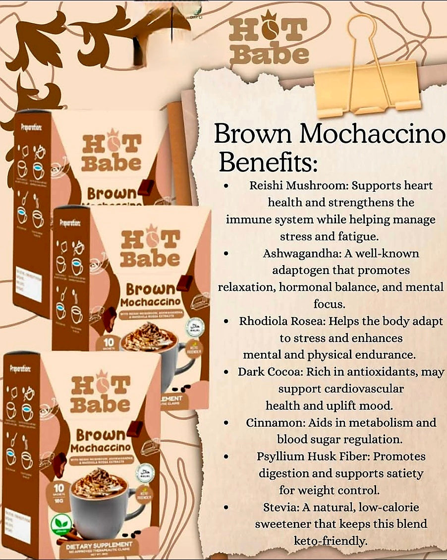 Hot Babe by Kiray Celis BROWN MOCHACCINO 18g×10sachets (BROWN SERIES)