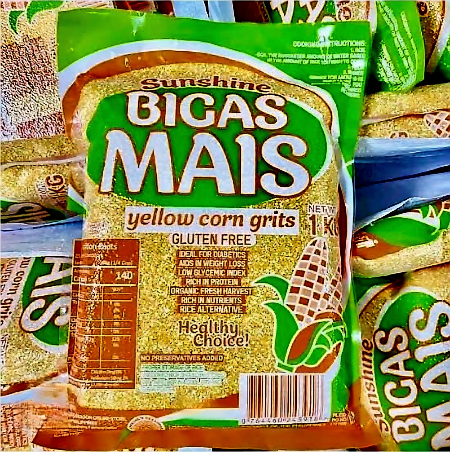 Sunshine MAIS BIGAS (Yellow) Corn Grits 1-KILO Bag