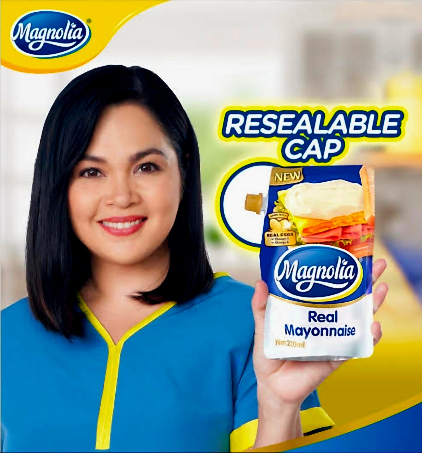 Magnolia REAL MAYONNAISE 470ml Large Pouch Resealable Cap