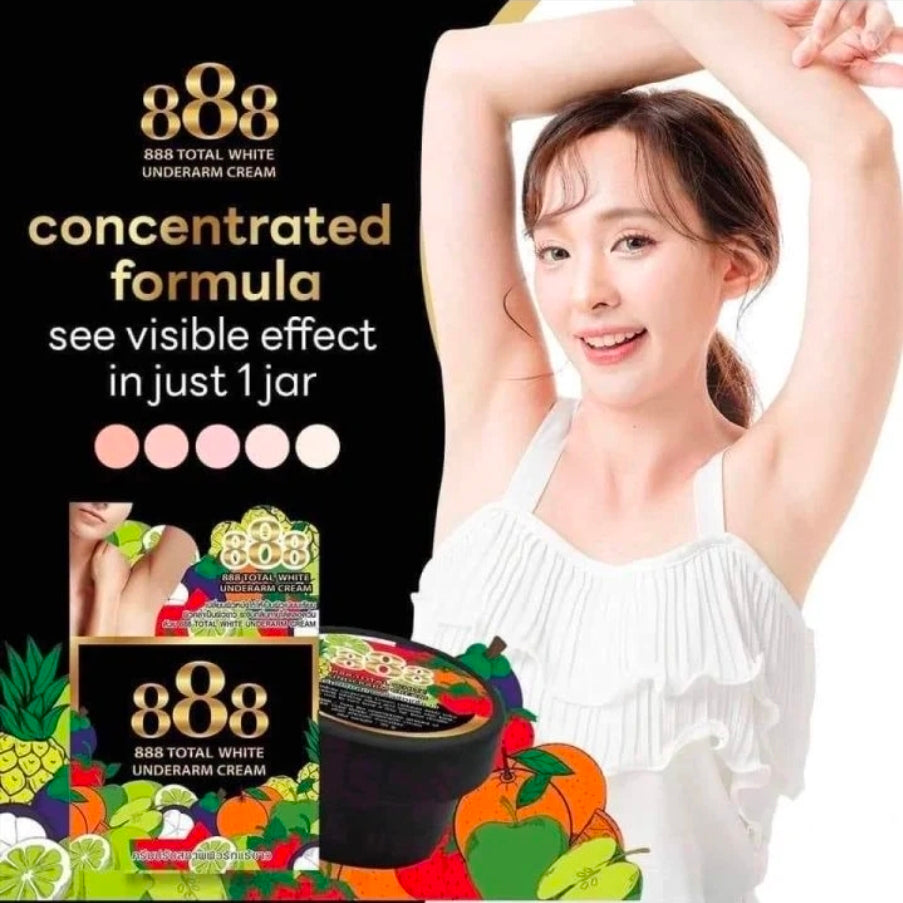 888 TOTAL WHITE UNDERARM CREAM 50G